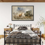 Vintage Stag Wall Art