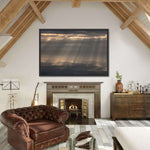 Sunrays And Cloudy Sky Wall Art