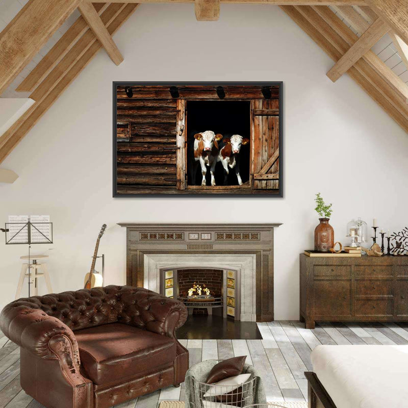 Pair Of Cows Wall Art
