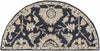 Copen Black Floral Wool Rug