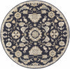 Copen Black Floral Wool Rug