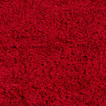 Siari Solid Red Shag Carpet