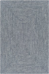 Blue Braided Faux Jute Rug