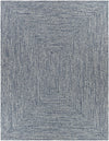 Blue Braided Faux Jute Rug