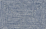 Blue Braided Faux Jute Rug