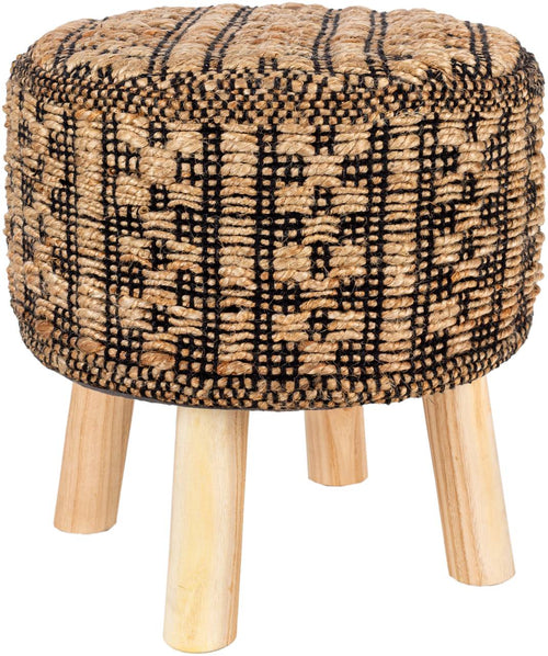 Raakkyla Black Ottoman