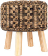 Raakkyla Black Ottoman