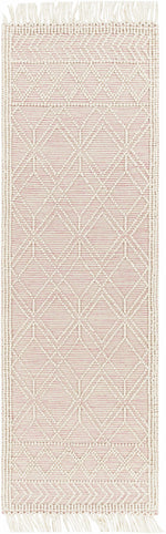 Ramsbury Pink Trellis Wool Rug