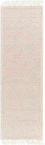 Ramsbury Pink Trellis Wool Rug