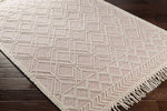 Ramsbury Pink Trellis Wool Rug