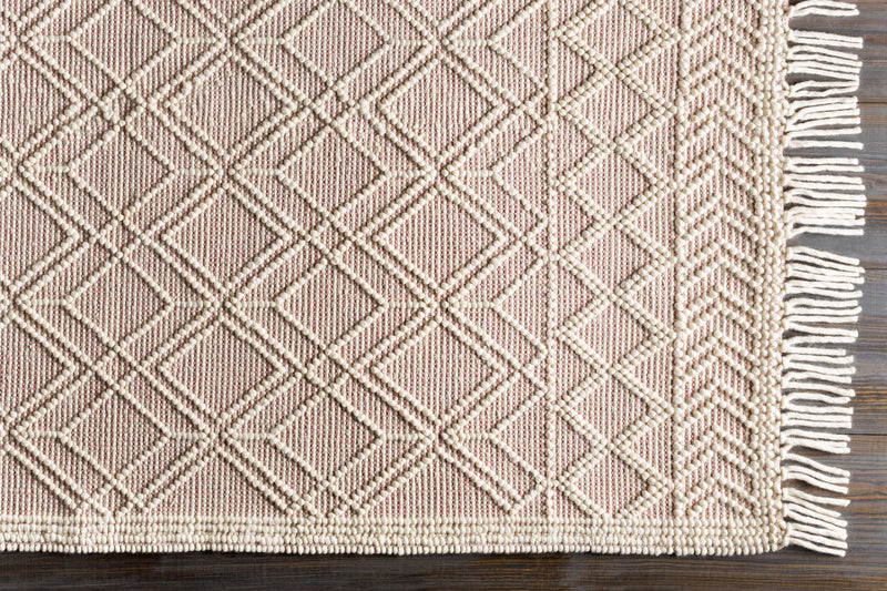 Ramsbury Pink Trellis Wool Rug