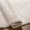 Heavenly Solid Beige Plush Rug