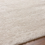 Heavenly Solid Beige Plush Rug