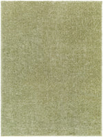 Heavenly Solid Green Plush Rug