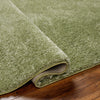 Heavenly Solid Green Plush Rug