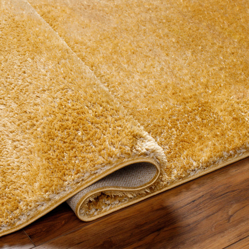 Heavenly Solid Mustard Plush Rug