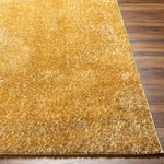 Heavenly Solid Mustard Plush Rug