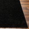 Heavenly Solid Black Plush Rug