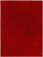 Heavenly Solid Red Plush Rug