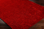 Heavenly Solid Red Plush Rug