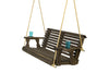 Amish Casual 5 Foot Roll Back Porch Swing in Dark Walnut Stain