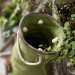 Ceramic Planter Linen Bag Design