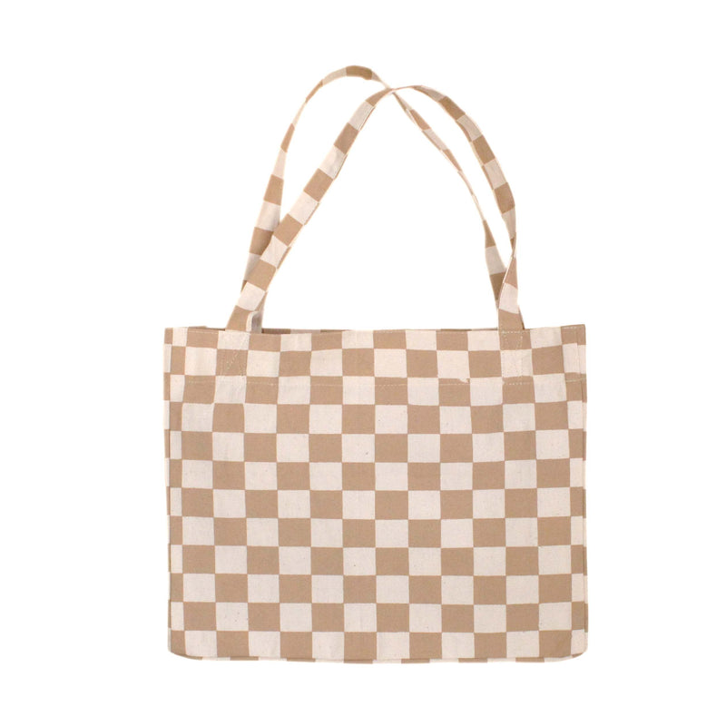 LIMITED EDITION: Checkered Tote Bag - Horizontal