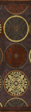 Chauncey Modern Plum/Beige Area Rug