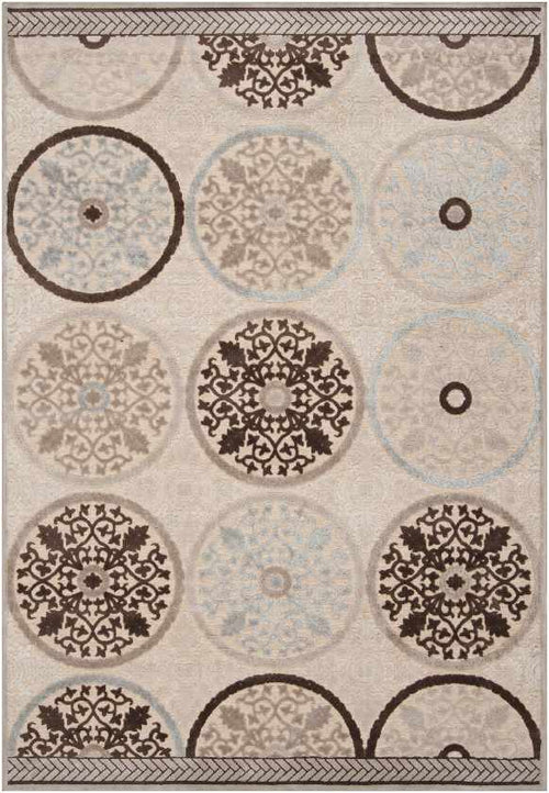 Chefornak Modern Brown/Khaki Area Rug