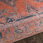 Taber Burnt Orange Washable Rug