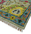 Colorful Oushak Rug Wool Traditional Hand knotted Custom Made wool Area Rug