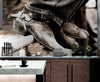 Vintage Western Theme Wallpaper. Rustic Cowboy Sepia Wall Mural. #6748