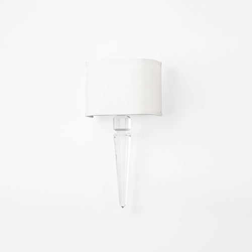 Crystal sconce.