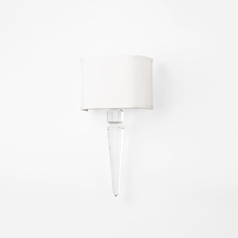 Crystal sconce.