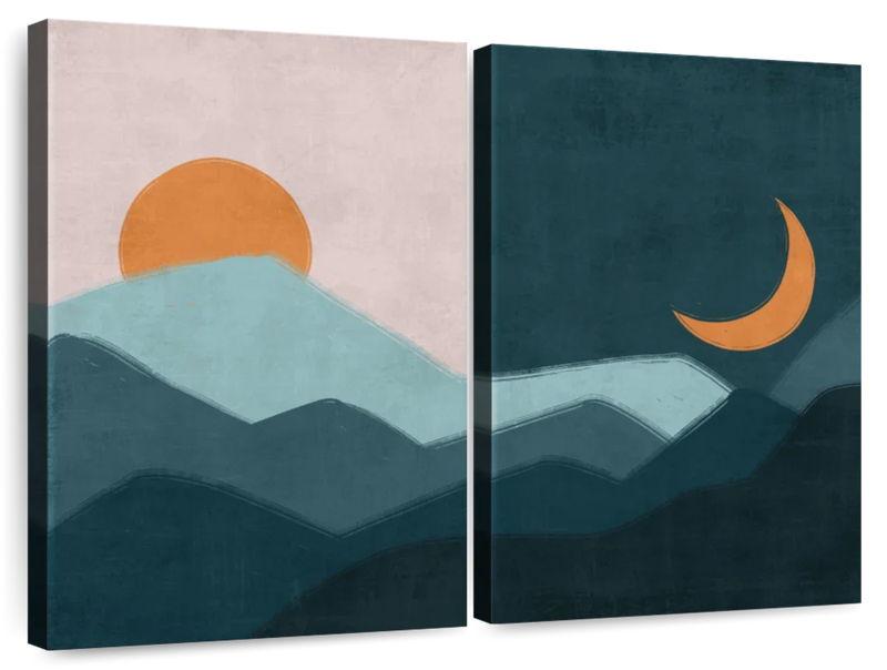 Sun And Moon Outdoor Wall Art