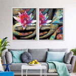 Lotus Flower In Hand Wall Art