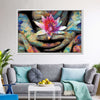 Lotus Flower In Hand Wall Art