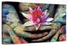 Lotus Flower In Hand Wall Art