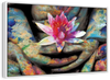 Lotus Flower In Hand Wall Art