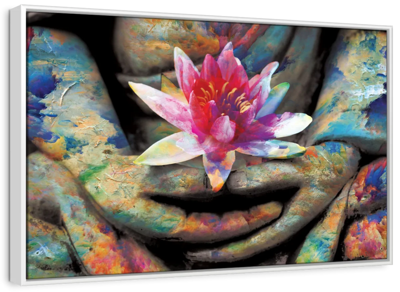 Lotus Flower In Hand Wall Art