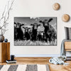 Monochrome Angus Cows Wall Art