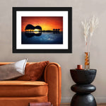 Guitar Sunset Wall Art