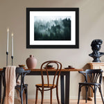 Misty Fir Forest Wall Art
