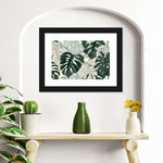 Jungle Monstera Leaves Wall Art