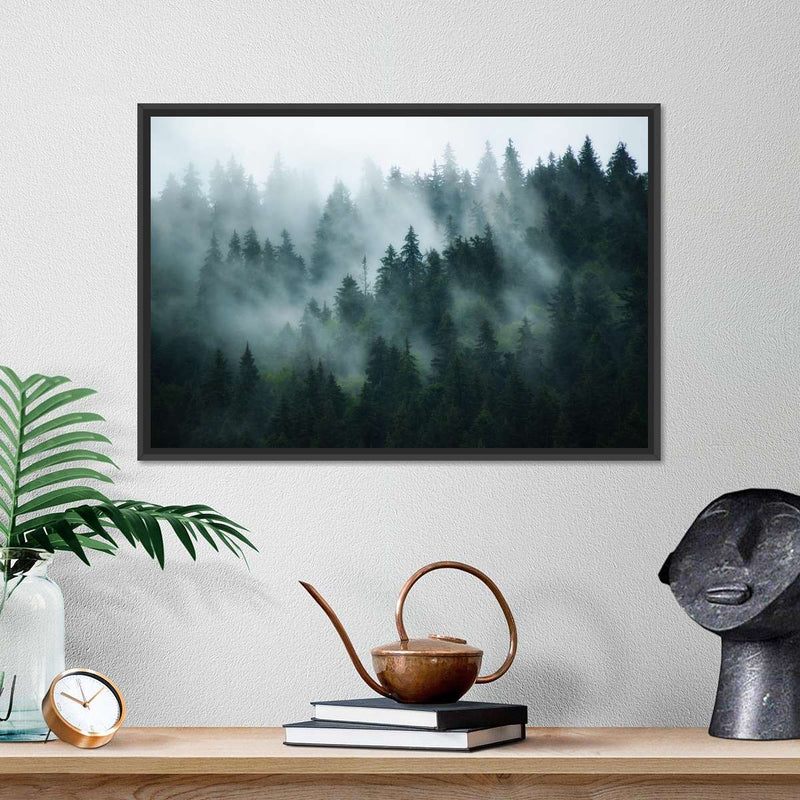 Misty Fir Forest Wall Art