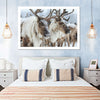 Snow Reindeer Wall Art