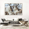 Snow Reindeer Wall Art