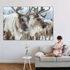 Snow Reindeer Wall Art