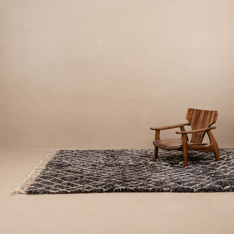 Dark Emperador - Luxury Shag Moroccan Rug