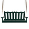 Keystone Amish Co. 5 Foot York Porch Swing, Dark Green